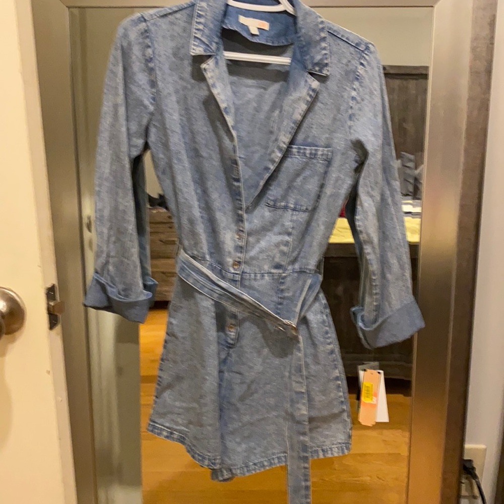 Denim romper